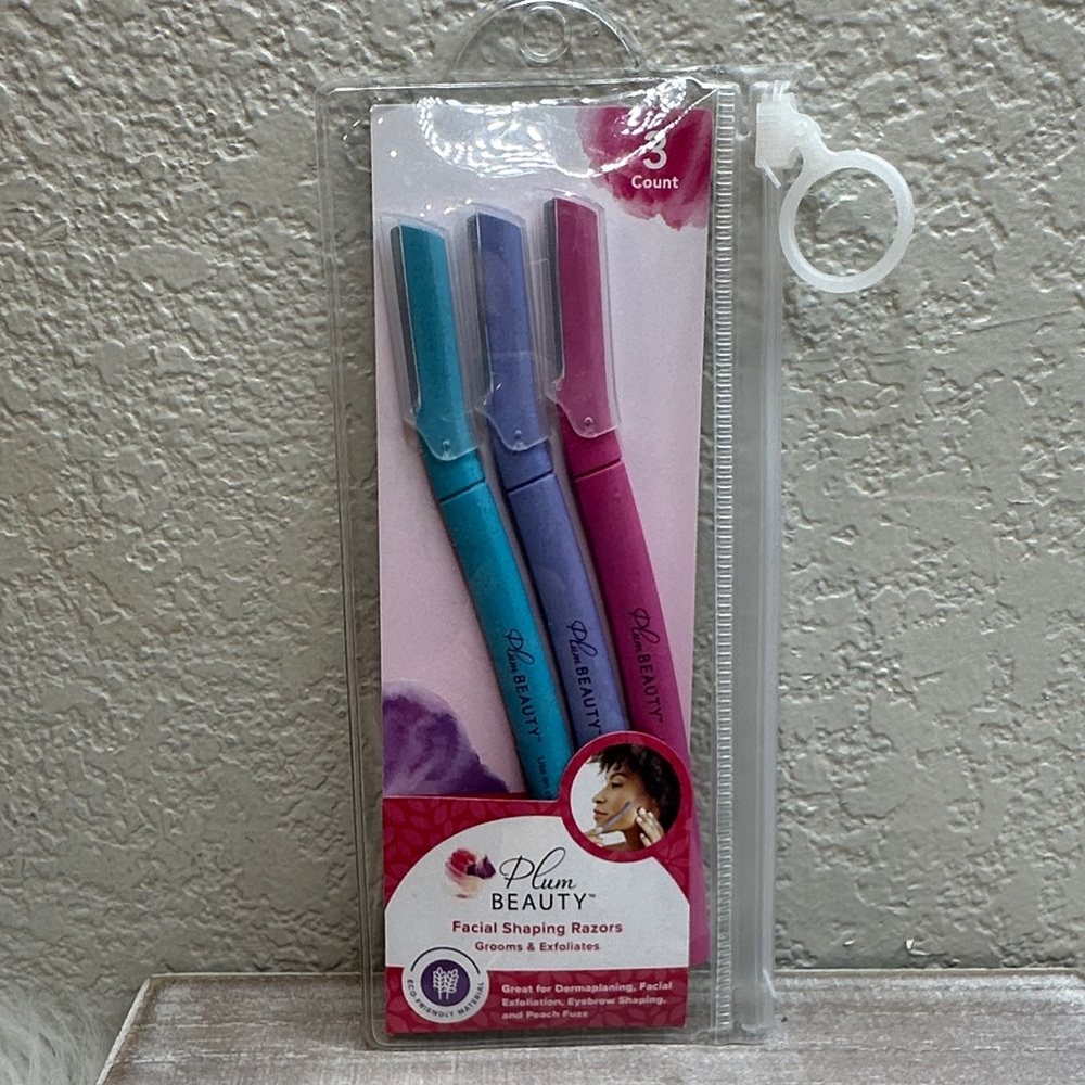$4 🌙 Plum Beauty Facial‎ Shaping Razors Set